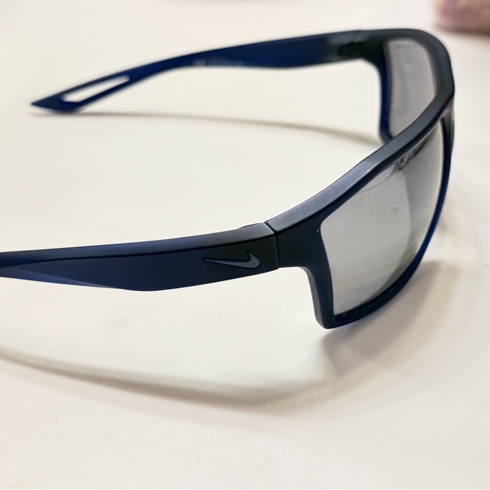 BADASS Nike Legend Sunglasses in Obsidian Blue Frames & Ocean Fog Gray Lenses - Picture 9 of 12
